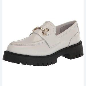 Steve Madden White Leather Lando Loafer size 9.5 (NWOT)